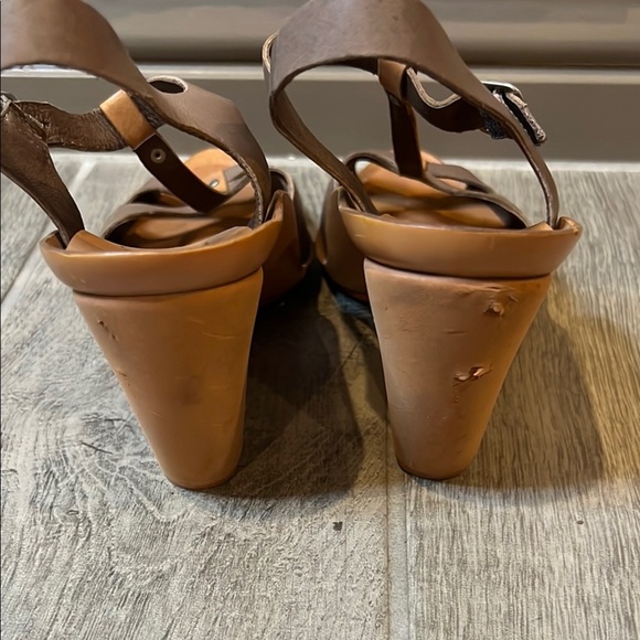 Camper Women's Taupe and Camel strappy Leather Sandals size 38 or US 7 1/2 - Picture 5 of 14